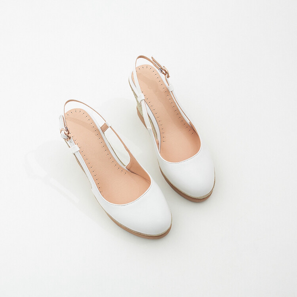 Espadrille Wedge Shoes - レディース T ストラップ ウェッジ サンダル ブラック