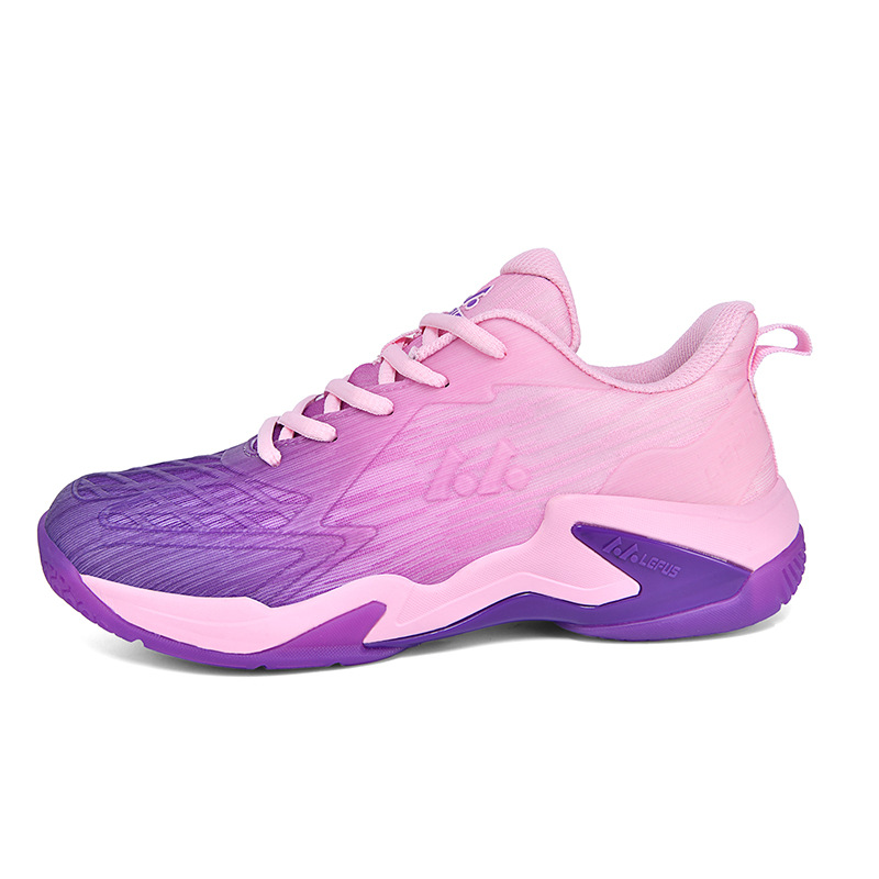 Women'S Shoes Volleyball - 2026 LEFUS新色パープルピンクバドミントンシューズ レディース メンズ スポーツテニススニーカー 耐久性素材