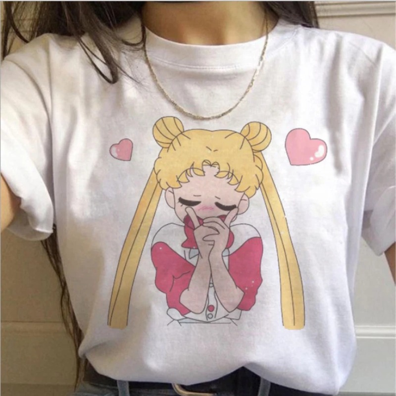 Women'S Shoes In The 90S - Tシャツ 90年代 アニメ セーラームーン レトロ グラフィック