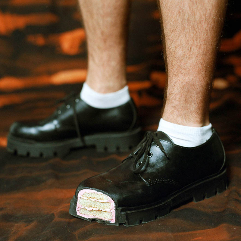 Oxford Lace Up Women - ケーキ厚底ダービーシューズ ブラックレザーシューズ 2026 ラウンドトゥ 厚底ヒール オックスフォードローファー