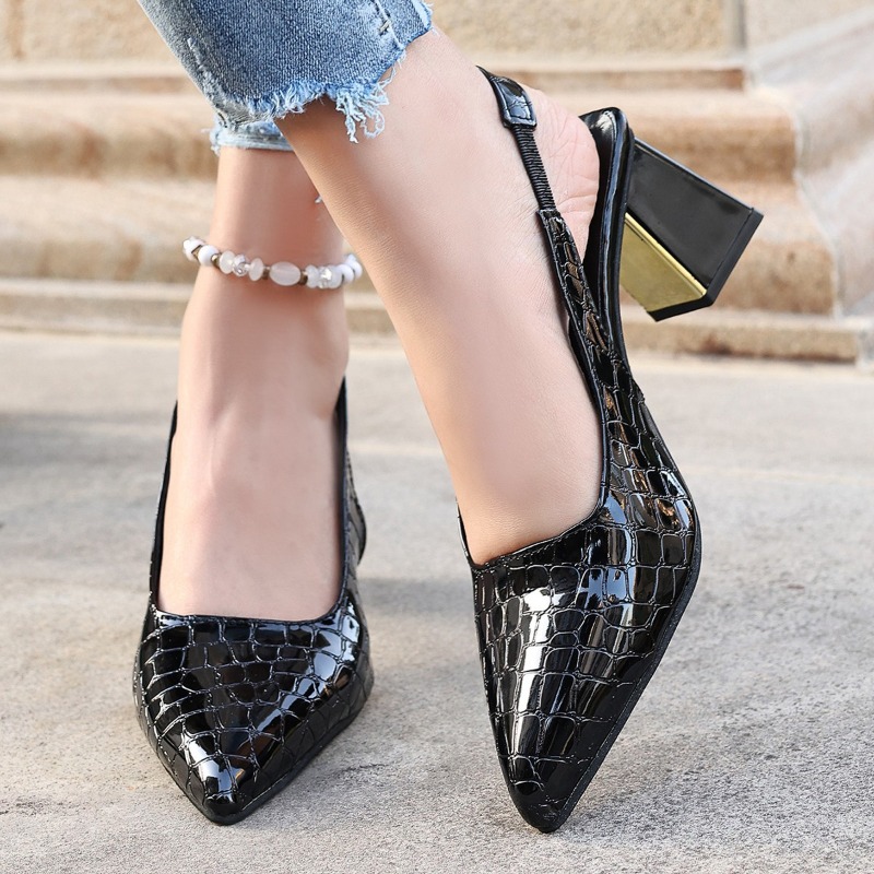 夏のハイヒールサンダル女性のセクシーな黒のトレンドドレスポン - Women Shoes Sandals のレビューと価格