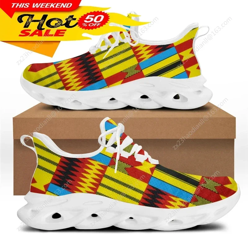 アフリカ民族部族柄スニーカー男性用新しいメンズファッションフ - Women Shoes Running のレビューと価格