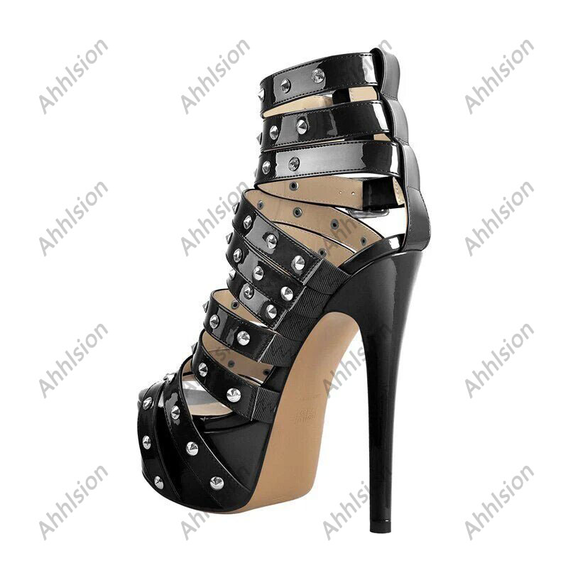 Ahhlsion 手作り女性グラディエーターサンダル薄いハイ - Women'S Shoes Yellow のレビューと価格