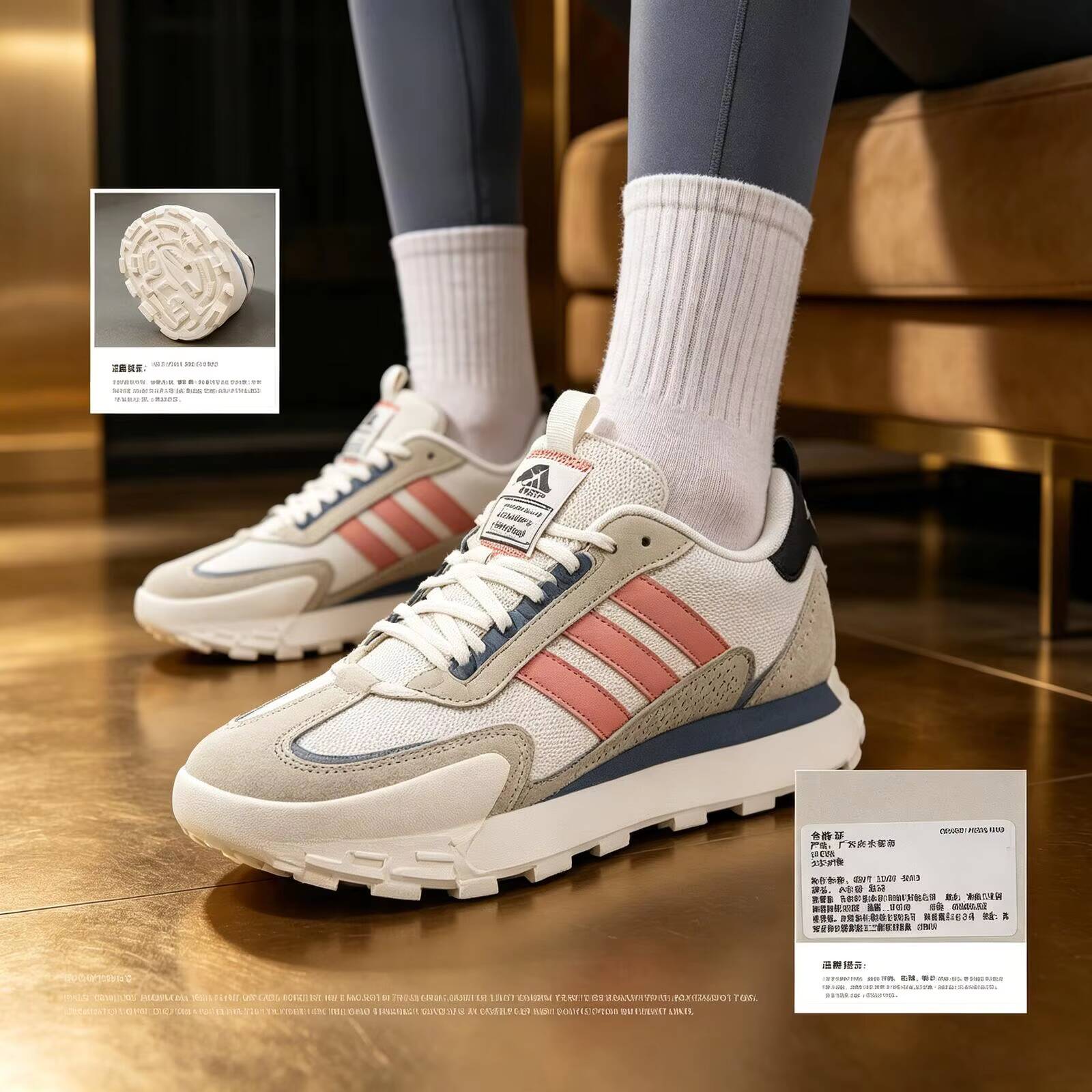 新しいアディダス女性ベージュピンクカラーブロックスエードメッ - Women'S Shoes Pink Adidas のレビューと価格