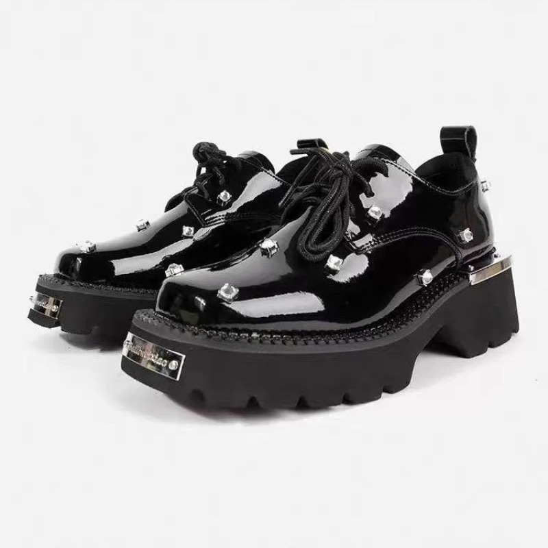 女性ローファークリスタルプラットフォーム分厚いメアリージェー - Women Shoes Sandals のレビューと価格