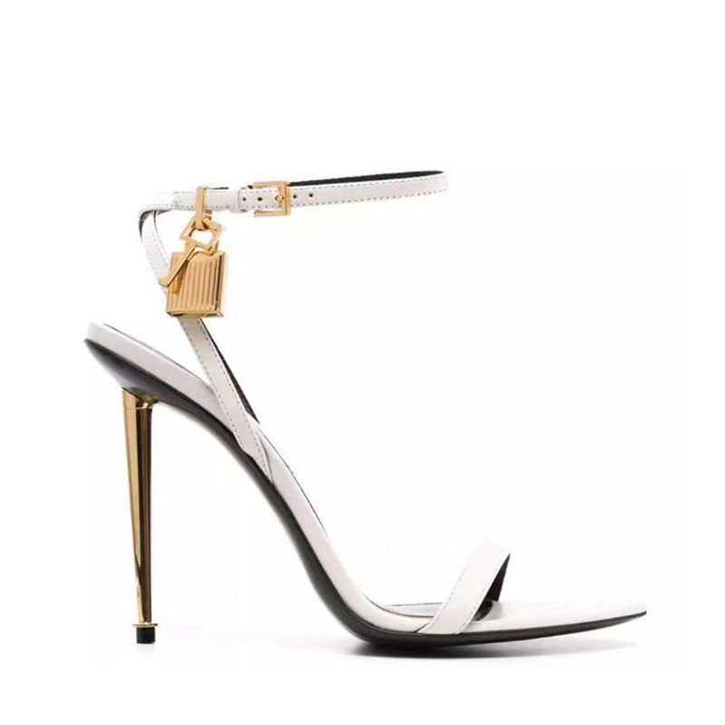 バックルストラップソリッドカラーキーロック装飾レディースサン - Platform Mule Heel のレビューと価格
