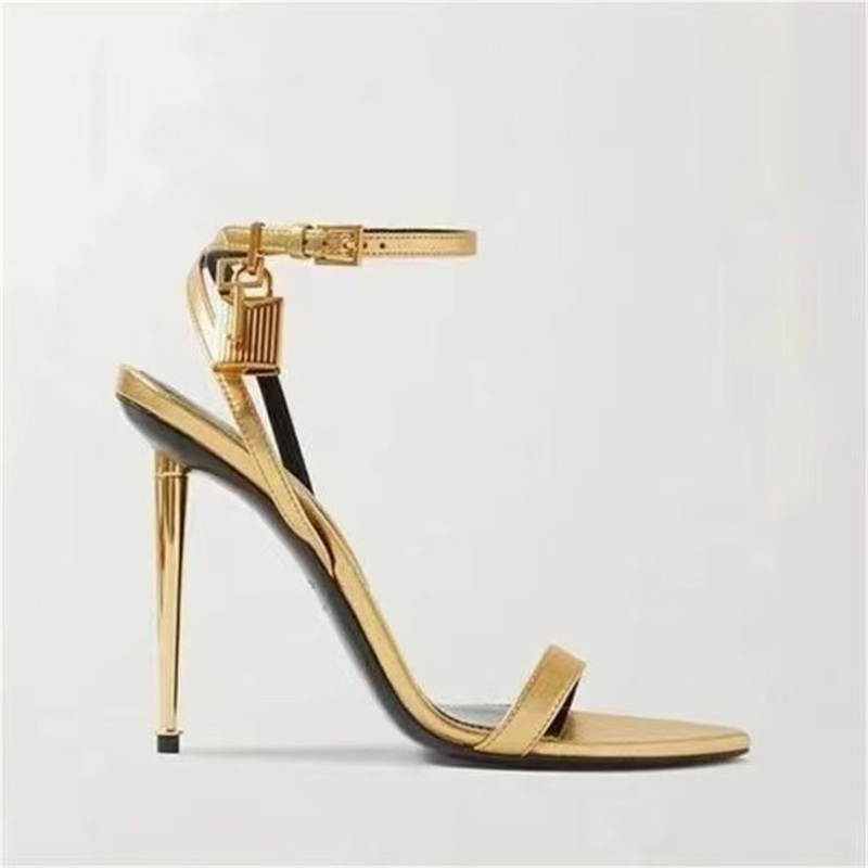 バックルストラップソリッドカラーキーロック装飾レディースサン - Platform Mule Heel のレビューと価格