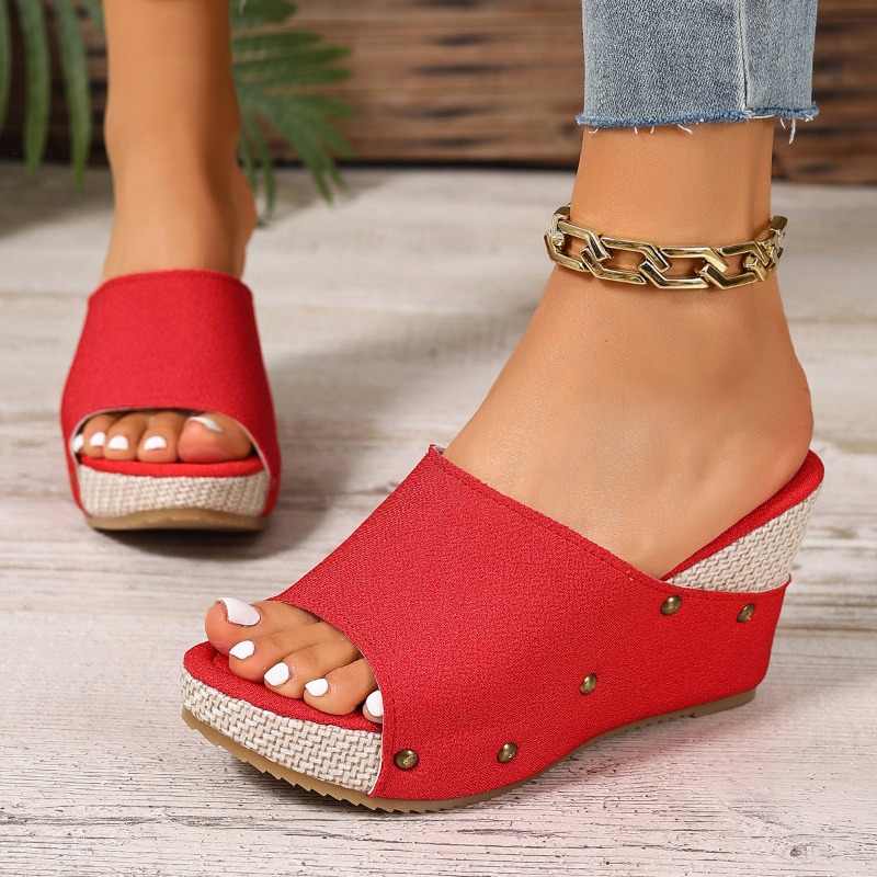 2026年夏新作 レディース スリッパ エスパドリーユ ウェ - Espadrille Wedge Shoes のレビューと価格