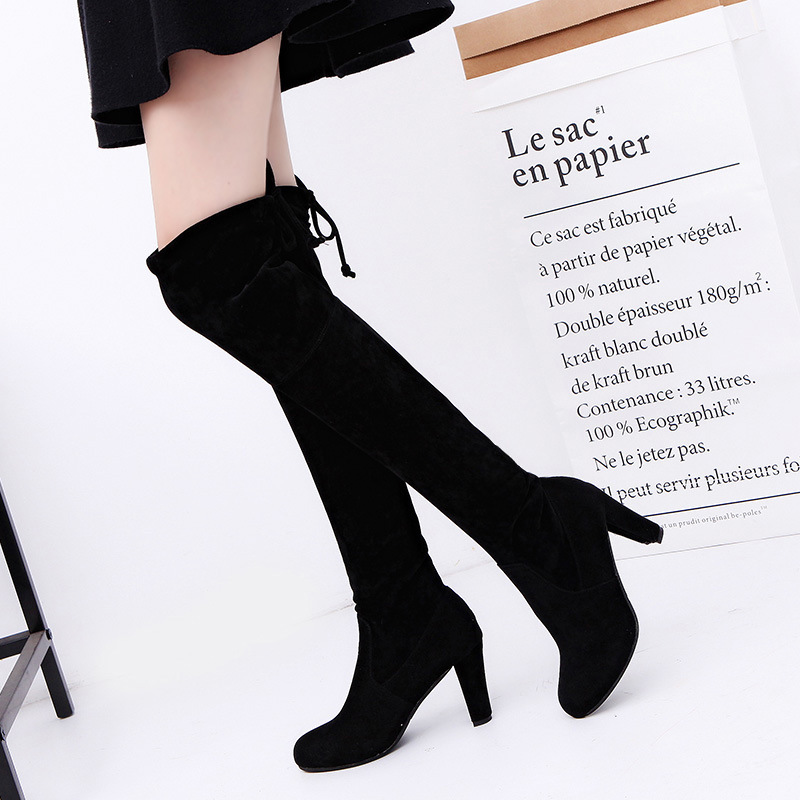 レディースストレッチニーハイブーツ、スリッポンプラットフォー - Sock Boot Women のレビューと価格