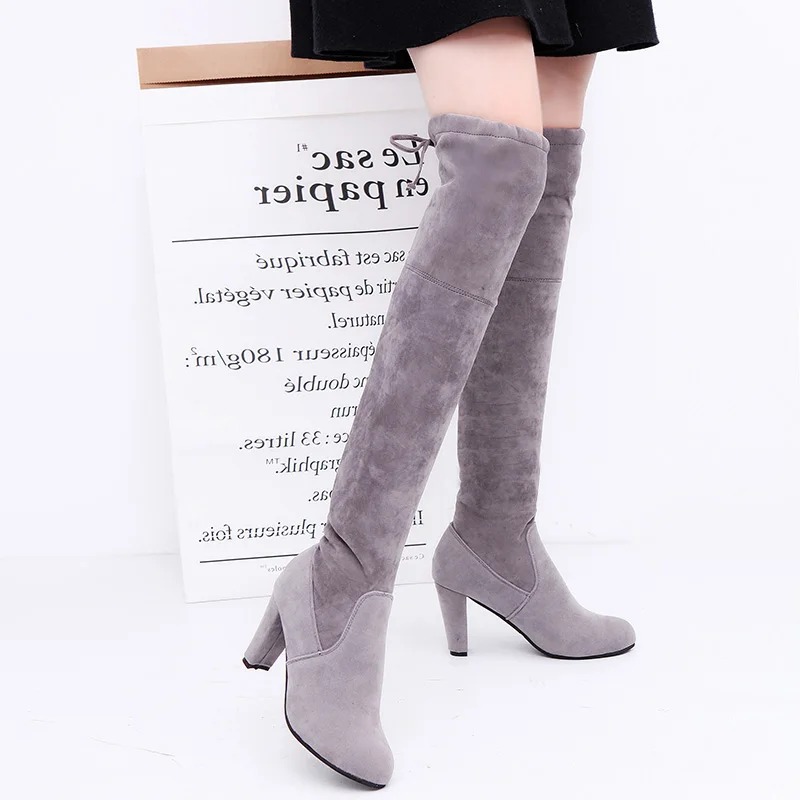 レディースストレッチニーハイブーツ、スリッポンプラットフォー - Sock Boot Women のレビューと価格