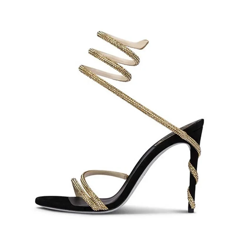 Eilyken-女性用クリスタルスチレットハイヒール,ストリ - Platform Mule Heel のレビューと価格