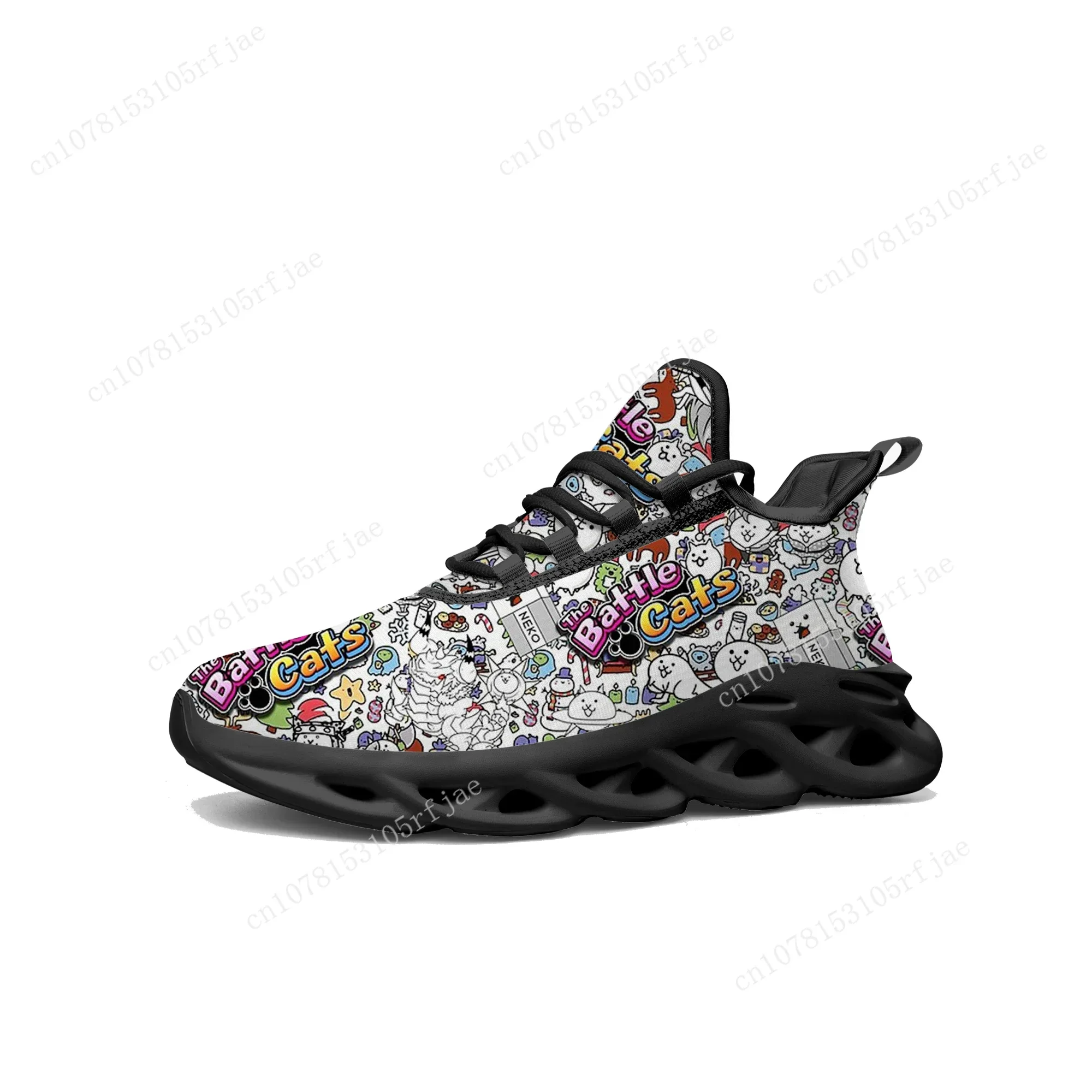 バトルキャッツフラットスニーカーホット漫画ゲームメンズレディ - Women Shoes Running のレビューと価格