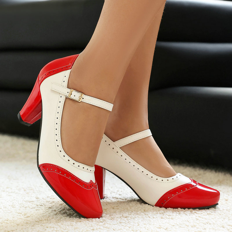 メアリージェーンシューズ レディース パテントレザー ブロッ - Women'S Xti Shoes のレビューと価格