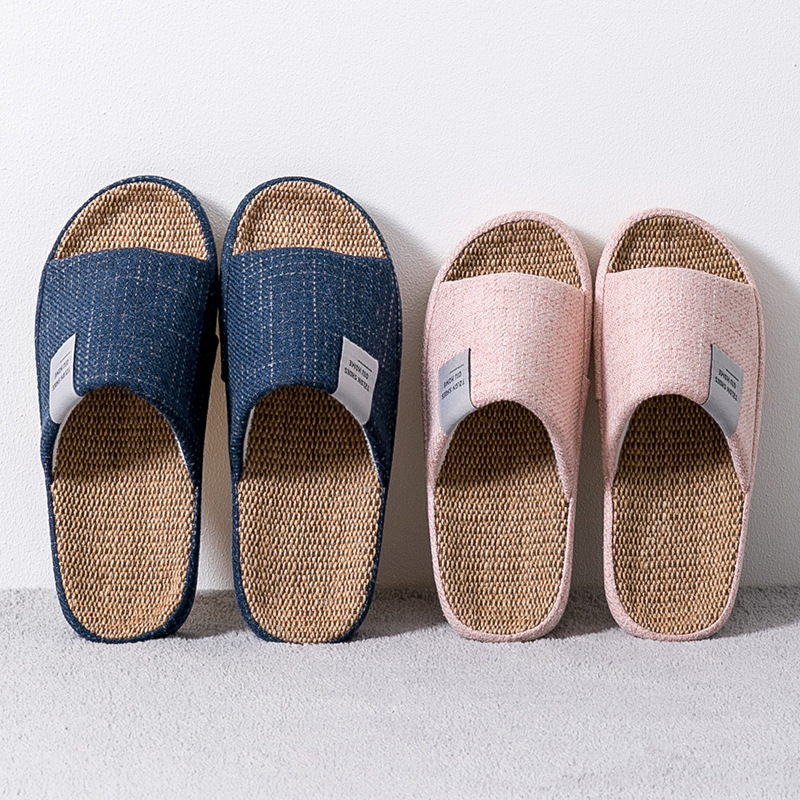 メンズ通気性リネンスリッパ、四季対応室内静音、滑り止め寝室用 - Women Shoes Sandals のレビューと価格
