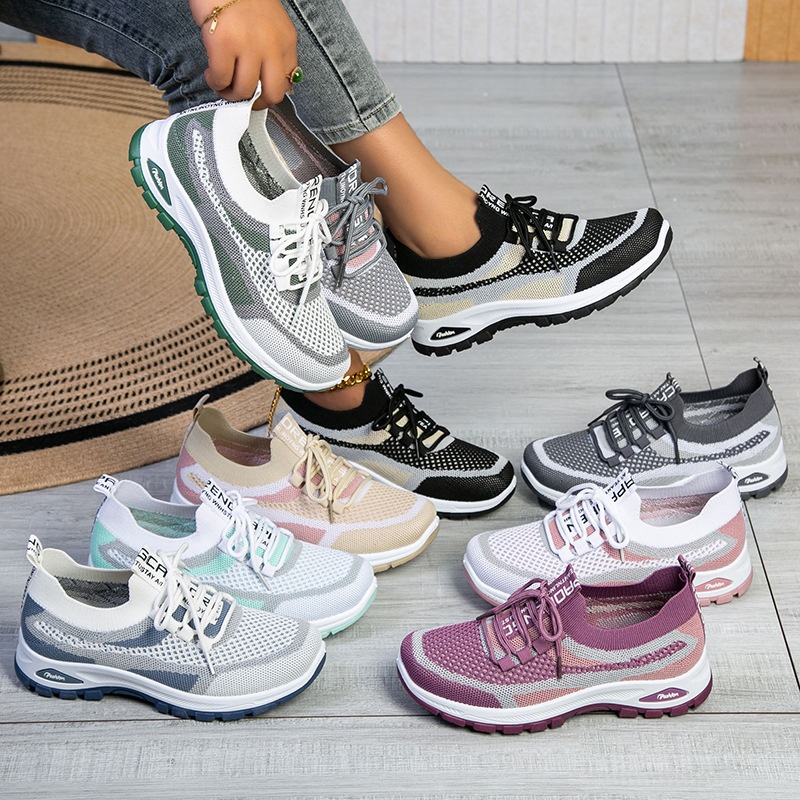 女性の靴ファッションカジュアルメッシュスニーカーアウトドアス - Women Shoes Running のレビューと価格