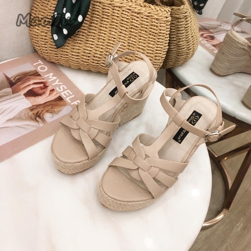 10CMプラットフォームサンダル 女性用 ウェッジシューズ  - Espadrille Wedge Shoes のレビューと価格