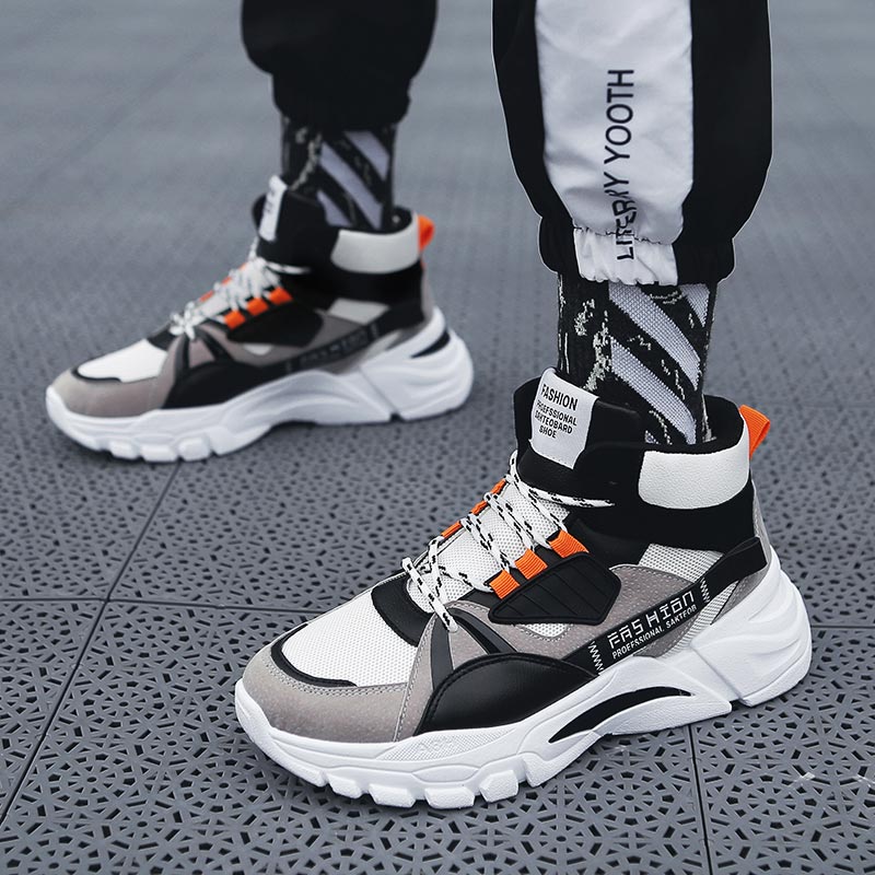 Hightop夏男性のスポーツの靴の男ランニングシューズ男性 - Ribbon Tie Heel のレビューと価格