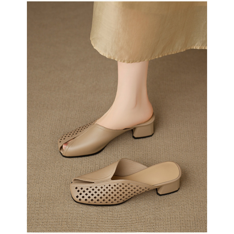 ヒールスリッパ 厚いヒール スリッポン 大きいサイズ 女性用 - Women'S Shoes In Wide Width のレビューと価格