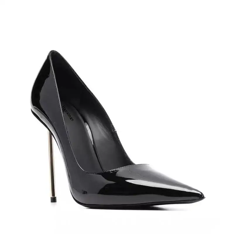 超微細鋼針ハイヒールオートショー金属ヒールの女性の靴ポインテ - Women Shoes Ysl のレビューと価格