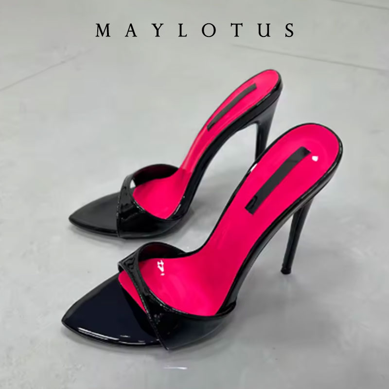 サイズ 35-46 パッチワーク スティレットヒール スリッ - Women Shoes Ysl のレビューと価格