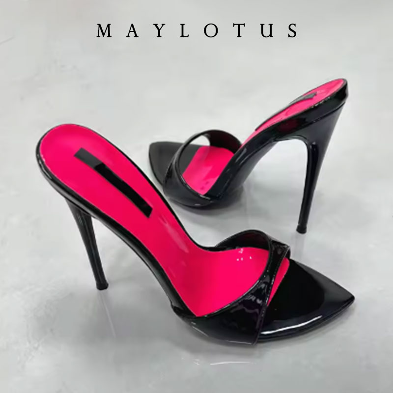 サイズ 35-46 パッチワーク スティレットヒール スリッ - Women Shoes Ysl のレビューと価格