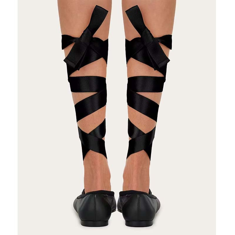 女性バレエフラットシューズ子供と大人のバレエポワントシューズ - Ribbon Tie Heel のレビューと価格