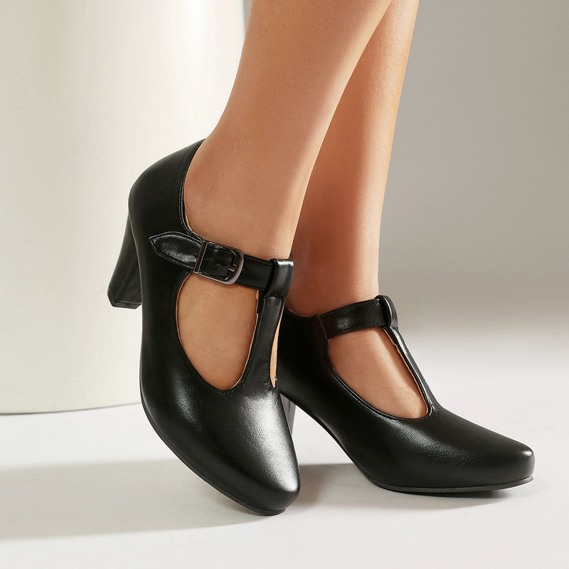 レディース T ストラップ メリー ジェーン シューズ ブロ - Women'S Xti Shoes のレビューと価格