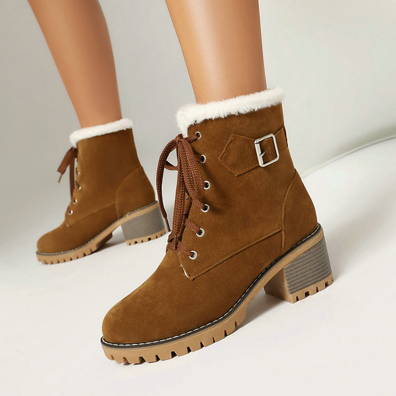 レディースウィンタースノーブーツ、スエードファー裏地付きアン - Women'S Xti Shoes のレビューと価格