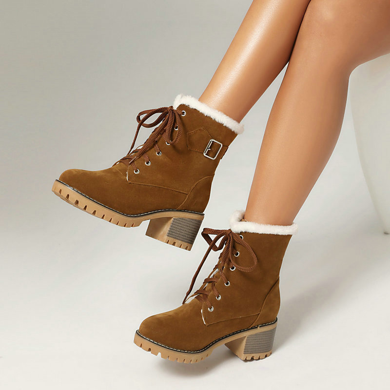 レディースウィンタースノーブーツ、スエードファー裏地付きアン - Women'S Xti Shoes のレビューと価格
