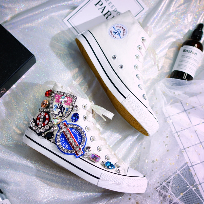 女性用キャンバスシューズ,手作りスニーカー,フラットソール, - Women Shoes Ysl のレビューと価格