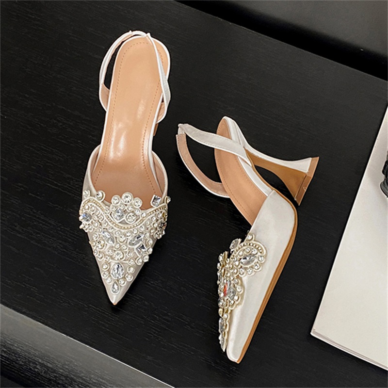 Eilyken-女性用クリスタルダイヤモンドスリングバックパ - Women Shoes Ysl のレビューと価格