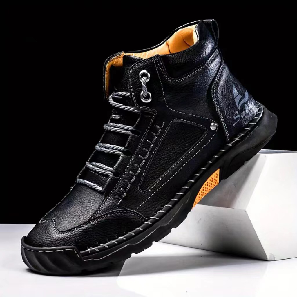 メンズ手縫いブーツプラスサイズカジュアルシューズ快適なソフト - Suede Ankle Boot のレビューと価格