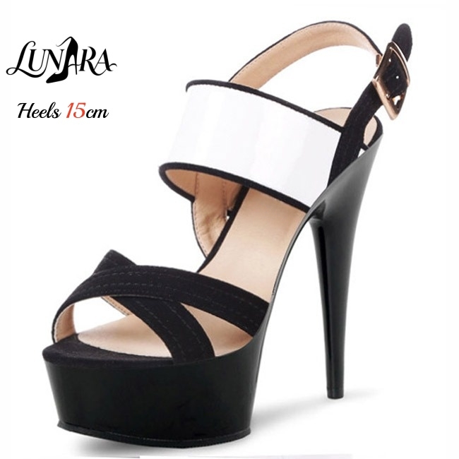 15cm/6インチ クリアプラットフォーム スティレットサン - Platform Mule Heel のレビューと価格