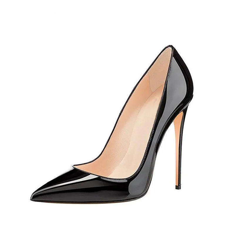 女性パンプスブランドハイヒールブラックパテントレザーポインテ - Women Shoes Ysl のレビューと価格