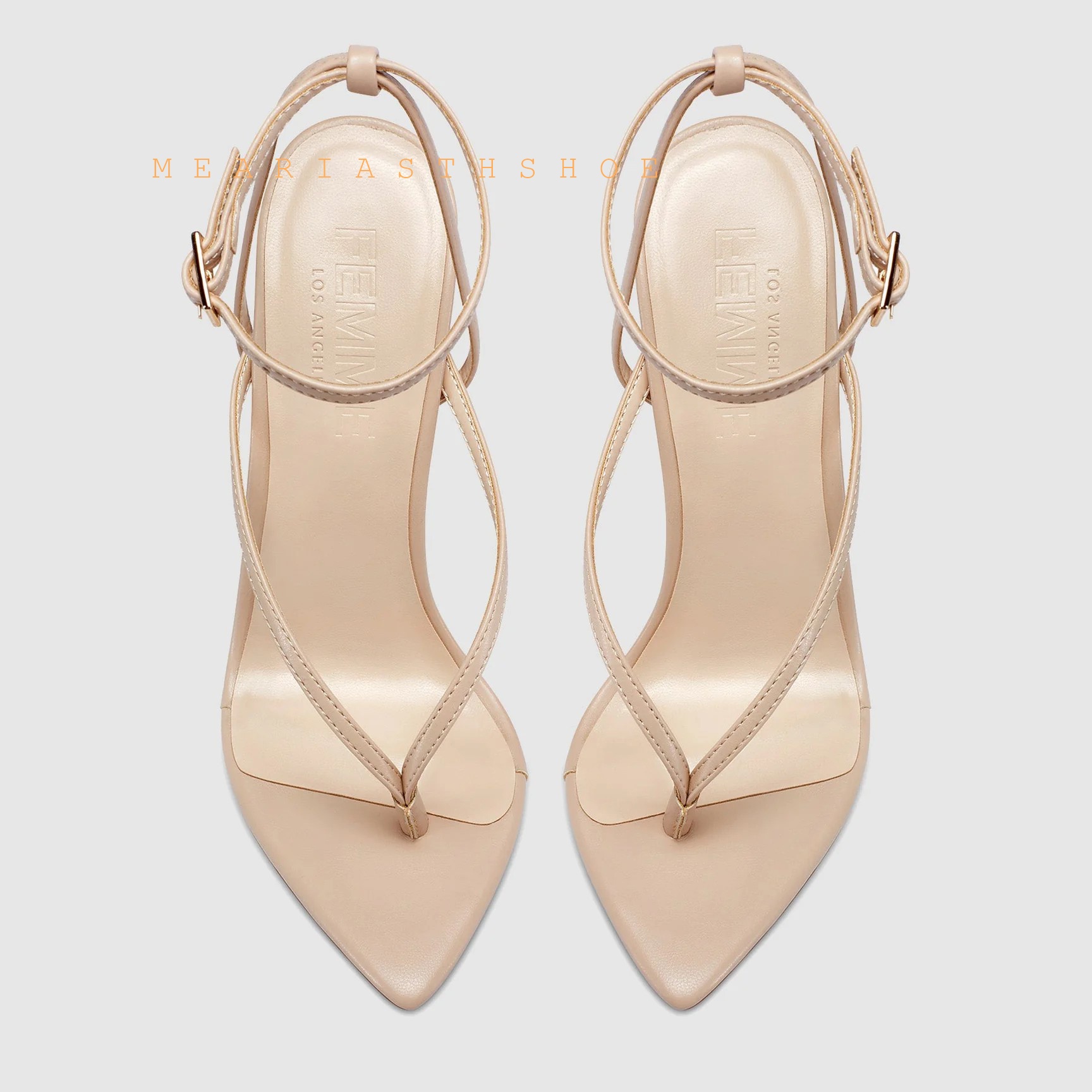 ベージュブラッククロスストラップフリップフロップグラディエー - Platform Mule Heel のレビューと価格