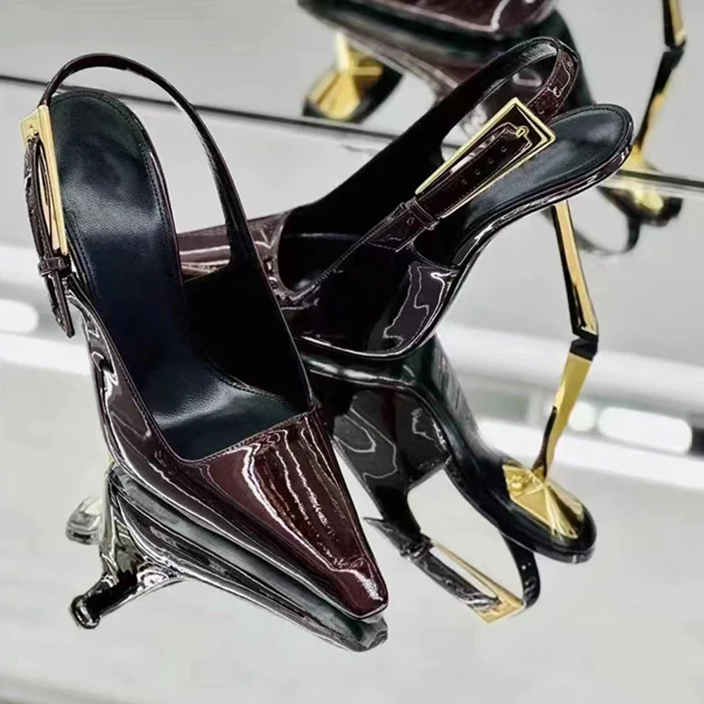 新しい秋 2024 スクエアトゥスリムヒールレトロつま先の女 - Women Shoes Ysl のレビューと価格