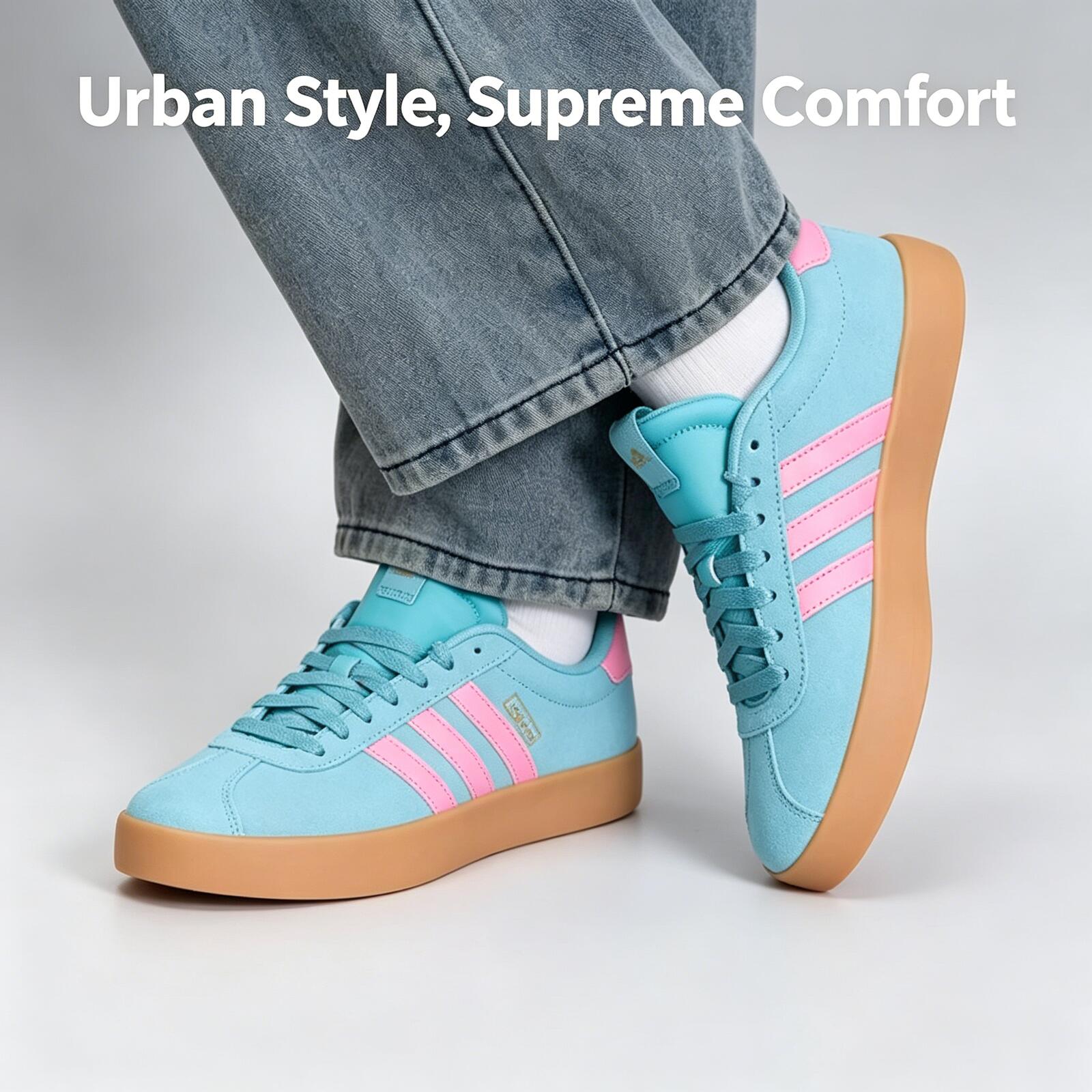 アディダス人気のシアンピンクスエードレトロガムソールゴールド - Women'S Shoes Pink Adidas のレビューと価格