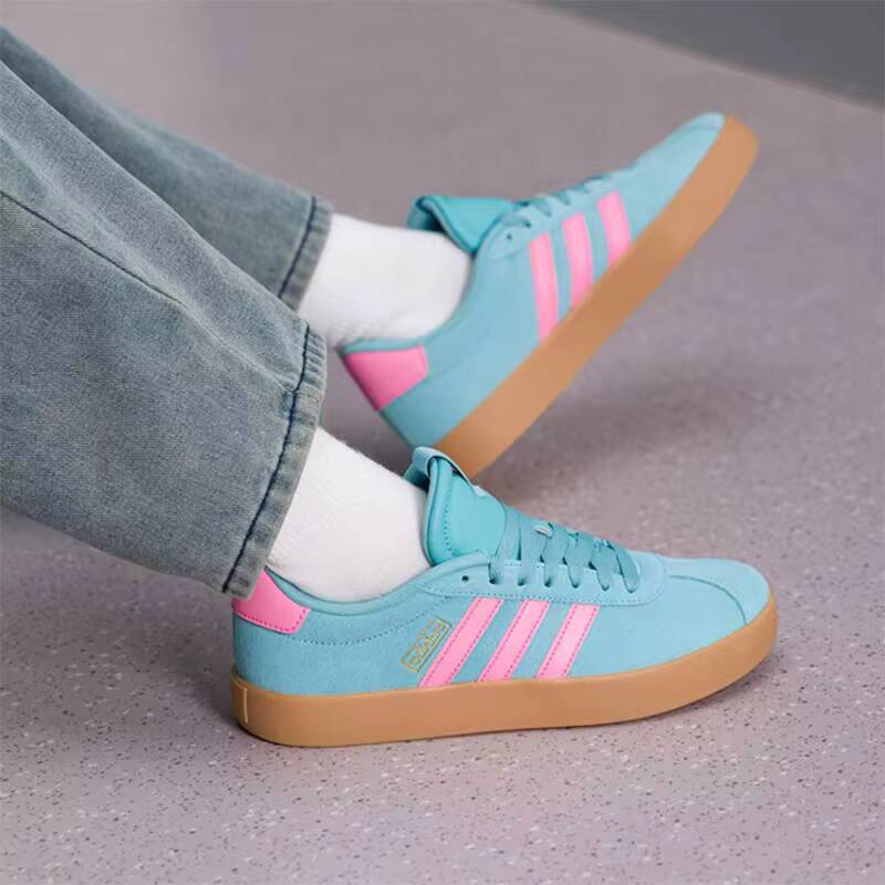 アディダス人気のシアンピンクスエードレトロガムソールゴールド - Women'S Shoes Pink Adidas のレビューと価格