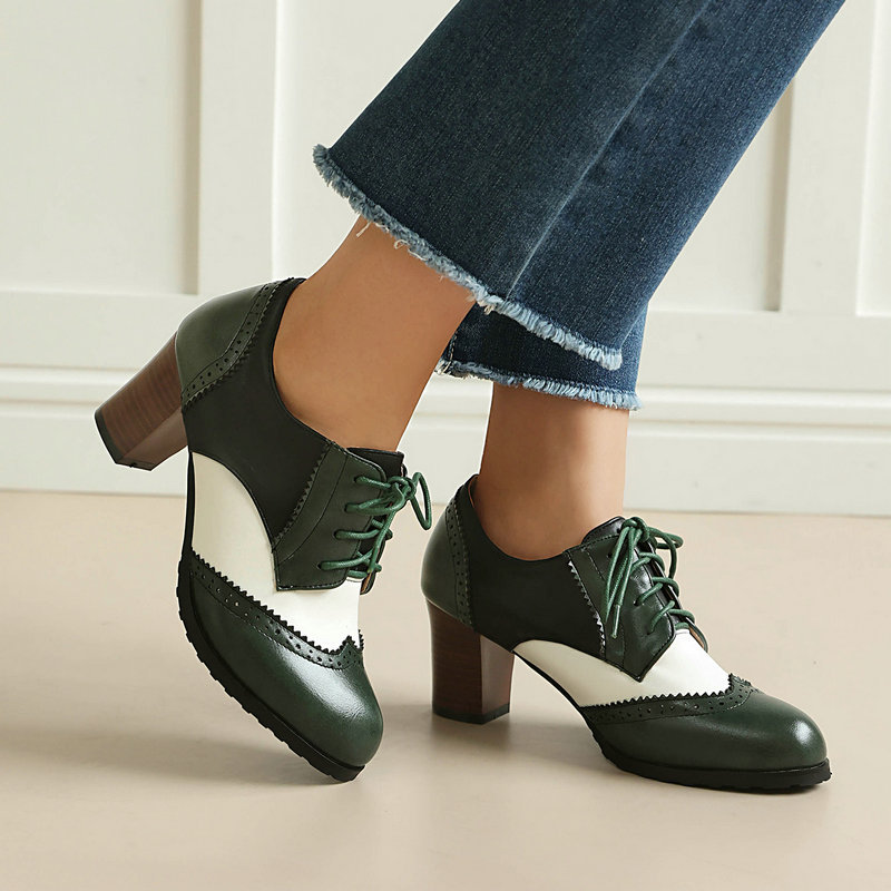 ヴィンテージ ツートーン ブローグ オックスフォードシューズ - Women'S Xti Shoes のレビューと価格