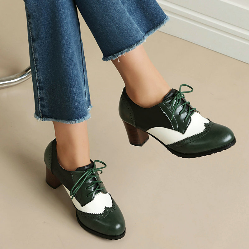 ヴィンテージ ツートーン ブローグ オックスフォードシューズ - Women'S Xti Shoes のレビューと価格