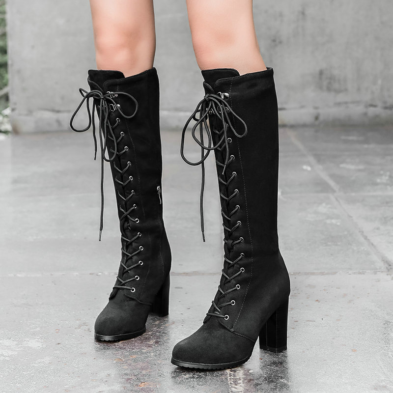 レディースブーツ 厚いハイヒール 冬の新製品 ヨーロッパとア - Sock Boot Women のレビューと価格