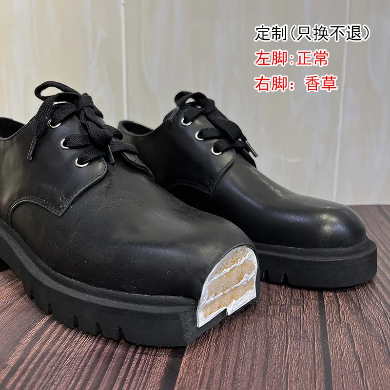 ケーキ厚底ダービーシューズ ブラックレザーシューズ 2026 - Oxford Lace Up Women のレビューと価格
