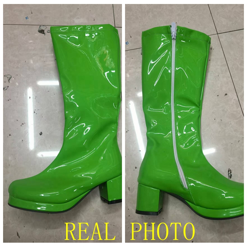 Reave cat-sweet-膝丈のPUブーツ,丸いつま先 - Women'S Shoes Yellow のレビューと価格
